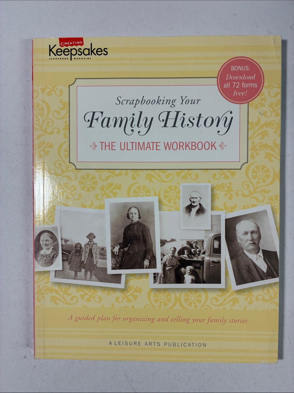 Family History Scrapbooking Workbook - Yellow